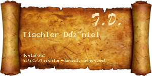 Tischler Dániel névjegykártya